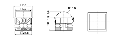 BL Square Dome