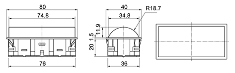CL Rectangle Dome